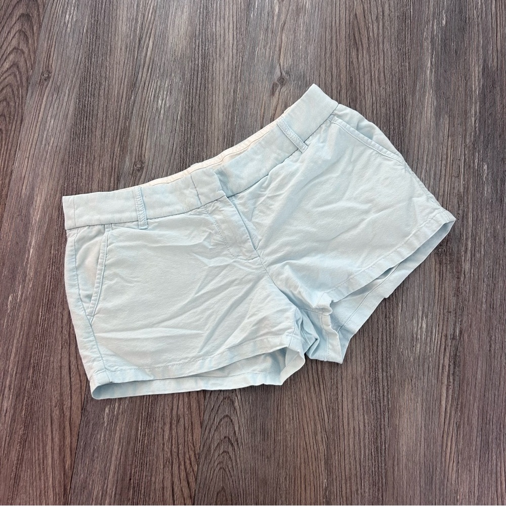 J Crew Chino shorts size 6 light blue